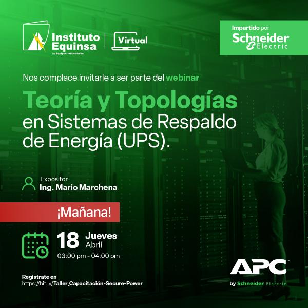 Webinar – Teoría y Topologías en Sistemas de Respaldo de Energía (UPS