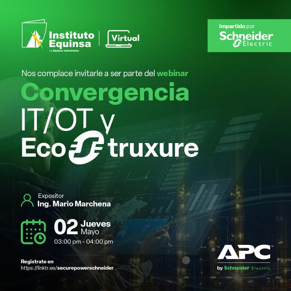 Webinar – Convergencia IT/OT y EcoStruxure