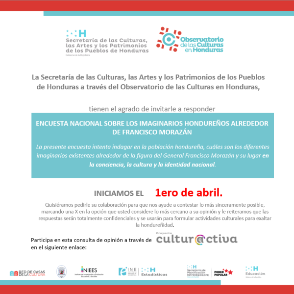 Encuesta nacional sobre los imaginarios Hondureños alrededor de Francisco Morazán