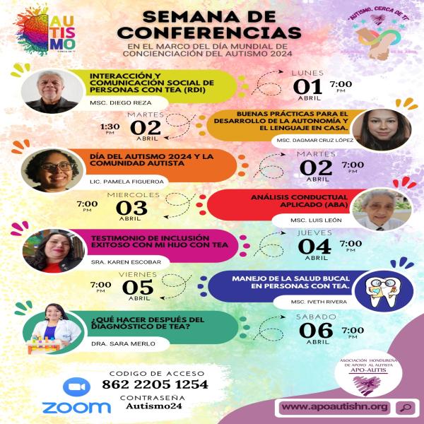 Semana de Conferencias: en el marco del Día Mundial de Concientización sobre el Autismo