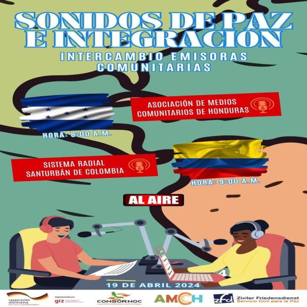Intercambio virtual de las radios comunitarias del Sistema Radial Santurbán de Colombia y la AMCH