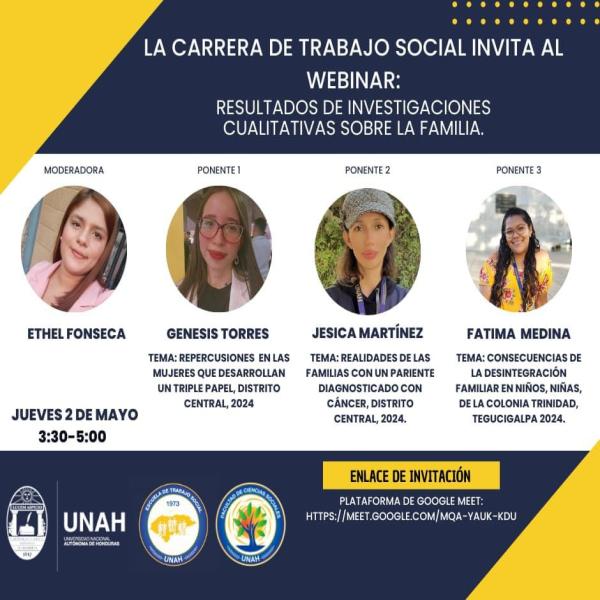 Webinar: Resultados de investigaciones cualitativas sobre la familia