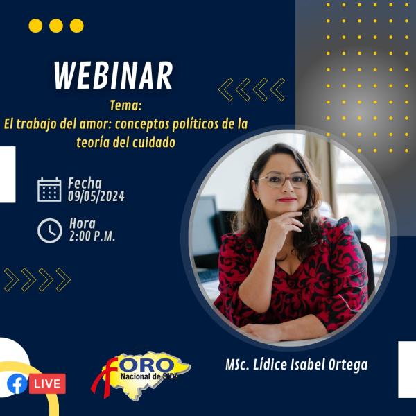 Webinar: "El trabajo del amor: conceptos políticos de la teoría del cuidado"                            