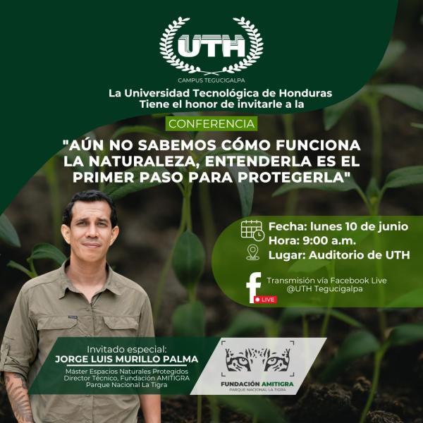 Conferencia "Aun no sabemos cómo funciona la naturaleza, entenderla es el primer paso para protegerla"