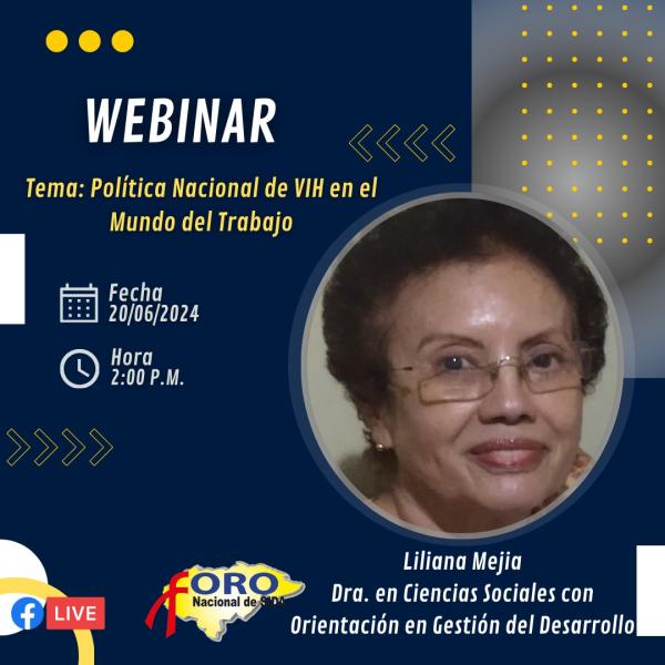 Webinar: "Política Nacional de VIH en el Mundo del Trabajo"  
