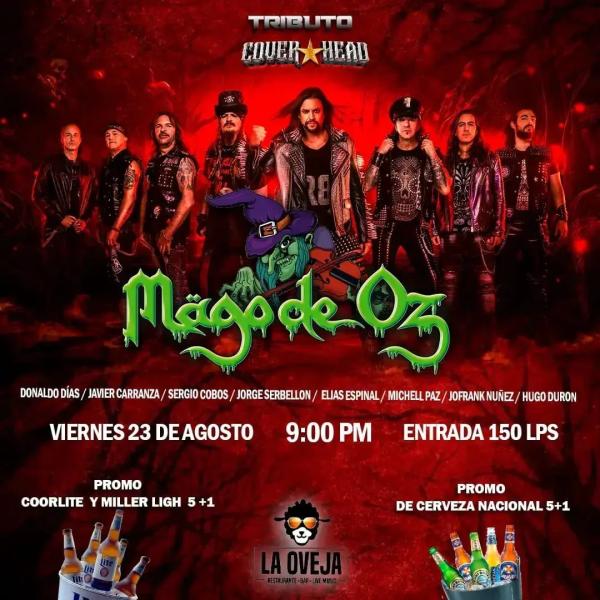 Mago de Oz con Cover Head 