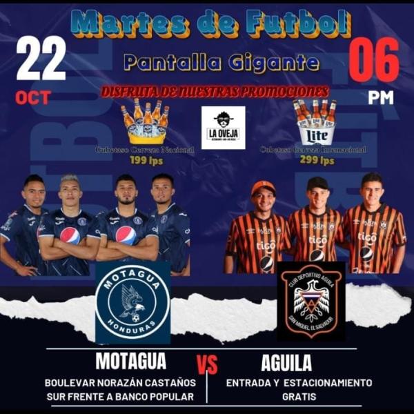 Motagua vs Águila de El Salvador 