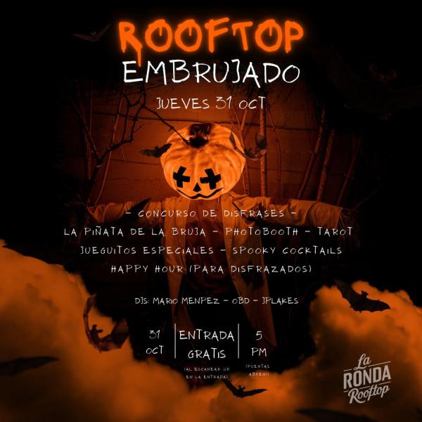 ¡Prepárate para una Noche de Halloween Espectacular: "El Rooftop Embrujado"! 