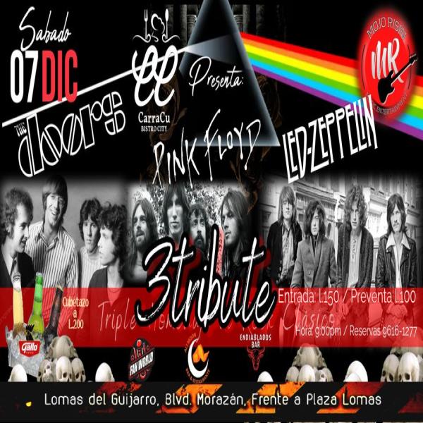 Tributo a tres grandes bandas de rock 