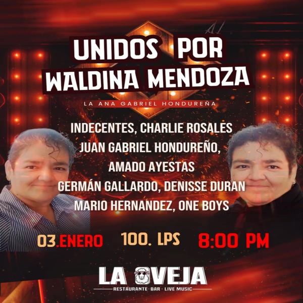 Una noche de estrellas Talento unido por una buena causa: Waldina Mendoza 