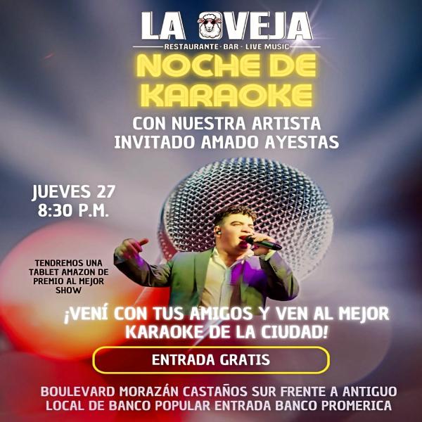 Noche de Karaoke con Amado Ayestas 