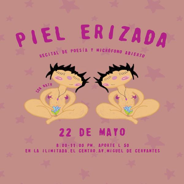 Recital de poesía y micrófono abierto: Piel Erizada 