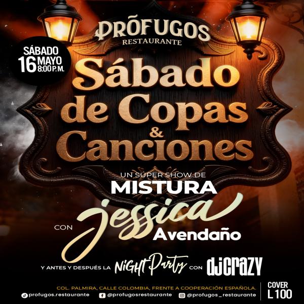 Sábado de copas y canciones, un show de Mistura y Jessica Avendaño