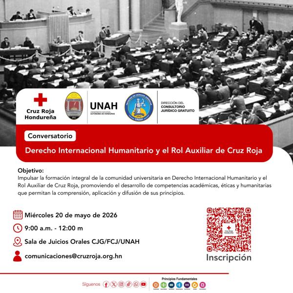 Conversatorio: "Derecho Internacional Humanitario y el Rol Auxiliar de Cruz Roja Hondureña"