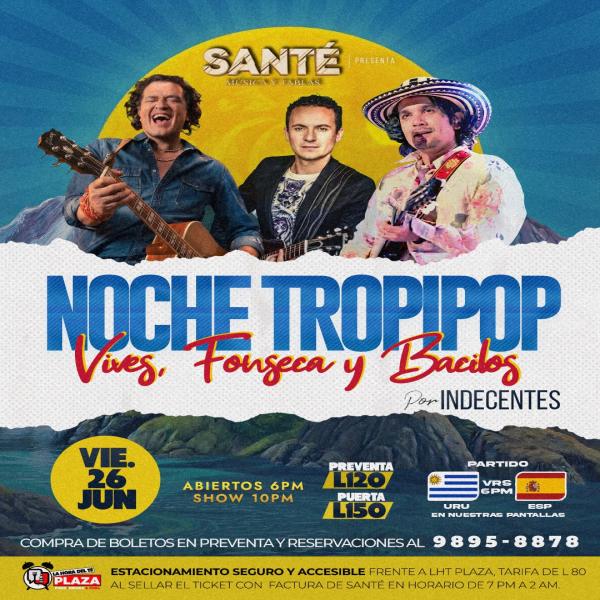 Noche Tropipop, un especial de los grandes referentes de la música colombiana 