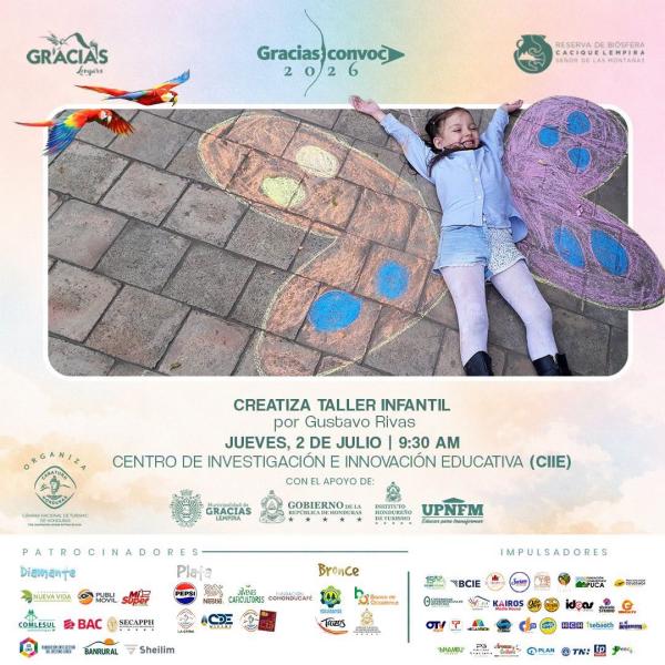 “CREATIZA TALLER INFANTIL”, impartido por el talentoso Gustavo Rivas
