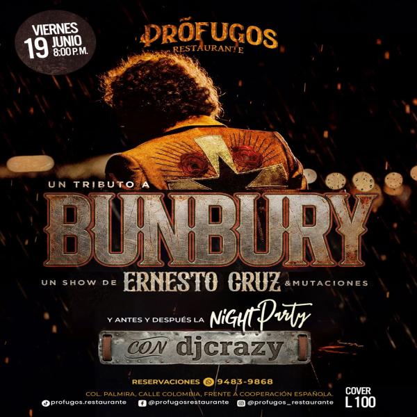 Tributo a Bunbury con Ernesto Cruz & Mutaciones 