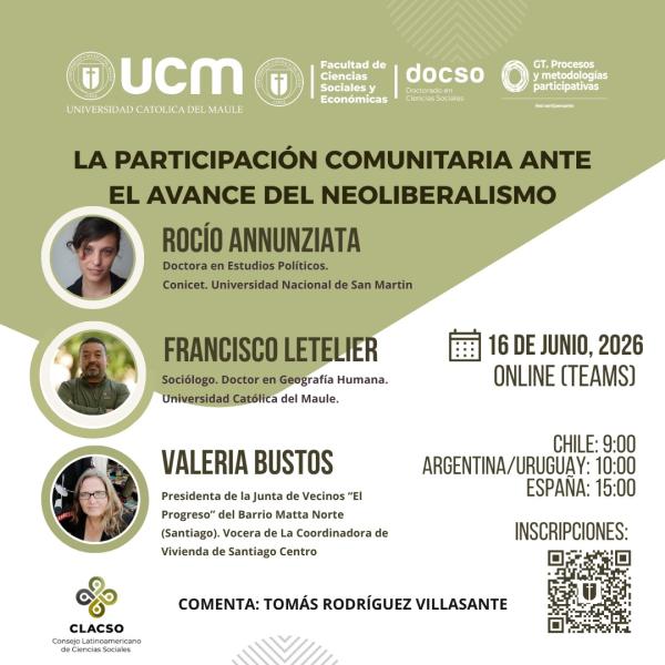 Seminario: La participación comunitaria ante el avance del neoliberalismo 