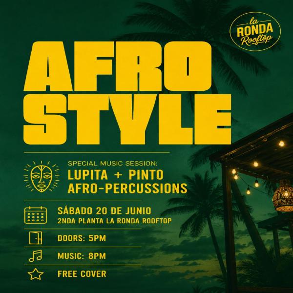 Sabadito de Afro percussiones con Pinto y Lupita 