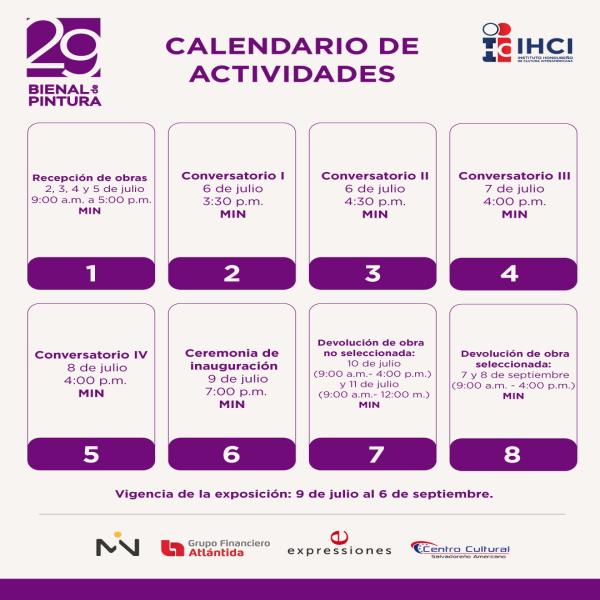 Calendario de Actividades: La Bienal de Pintura del IHCI