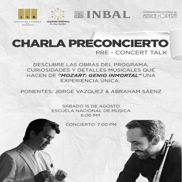 Charla Preconcierto “Mozart: Genio Inmortal” una experiencia única