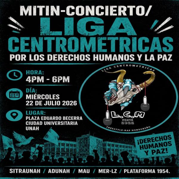 Mitin–Concierto | Liga Centrométricas por los derechos humanos y la paz 
