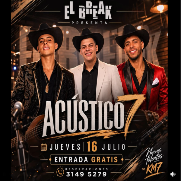 Una noche con la banda norteña “Acústico 7” 
