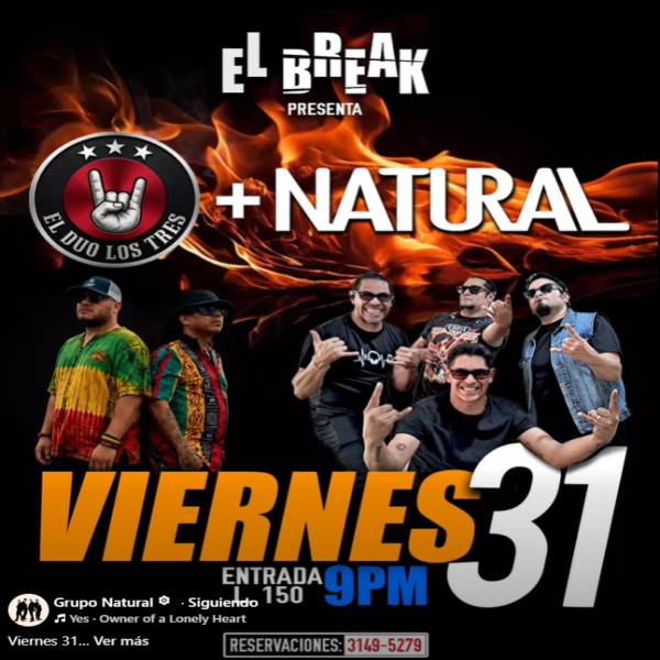 Imperdible doblete: Grupo Natural y el Dúo los Tres 